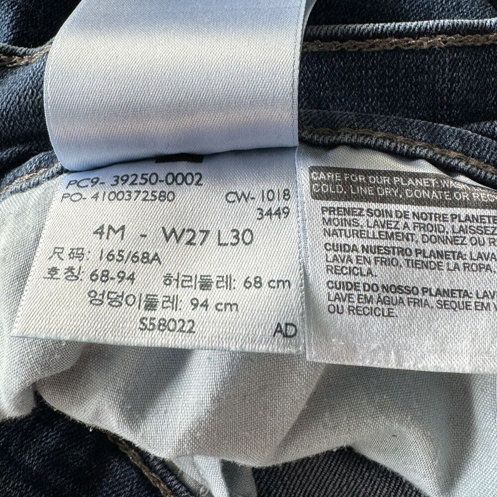 Levi’s Womens SZ 4 Classic Straight Jeans Mid-Rise Stretch Pockets Medium Wash - Picture 12 of 12